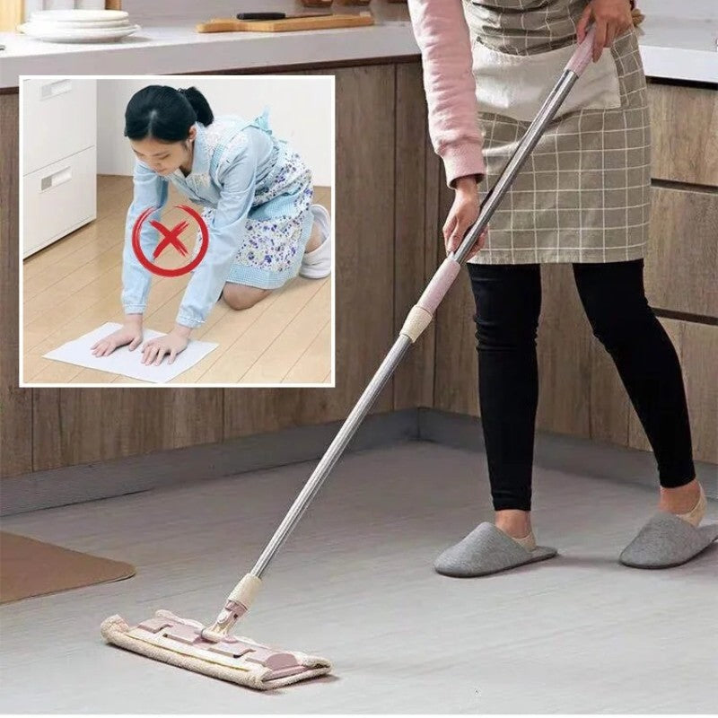 FlexiClean Bodenwischer mit Teleskopstiel & Mikrofaser | Karnz