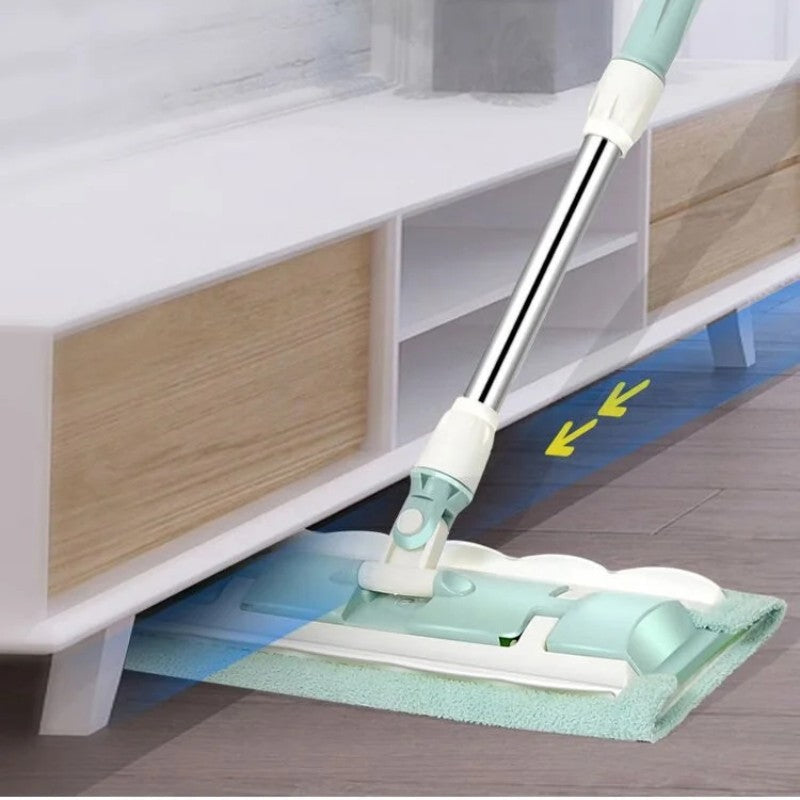 FlexiClean Bodenwischer mit Teleskopstiel & Mikrofaser | Karnz