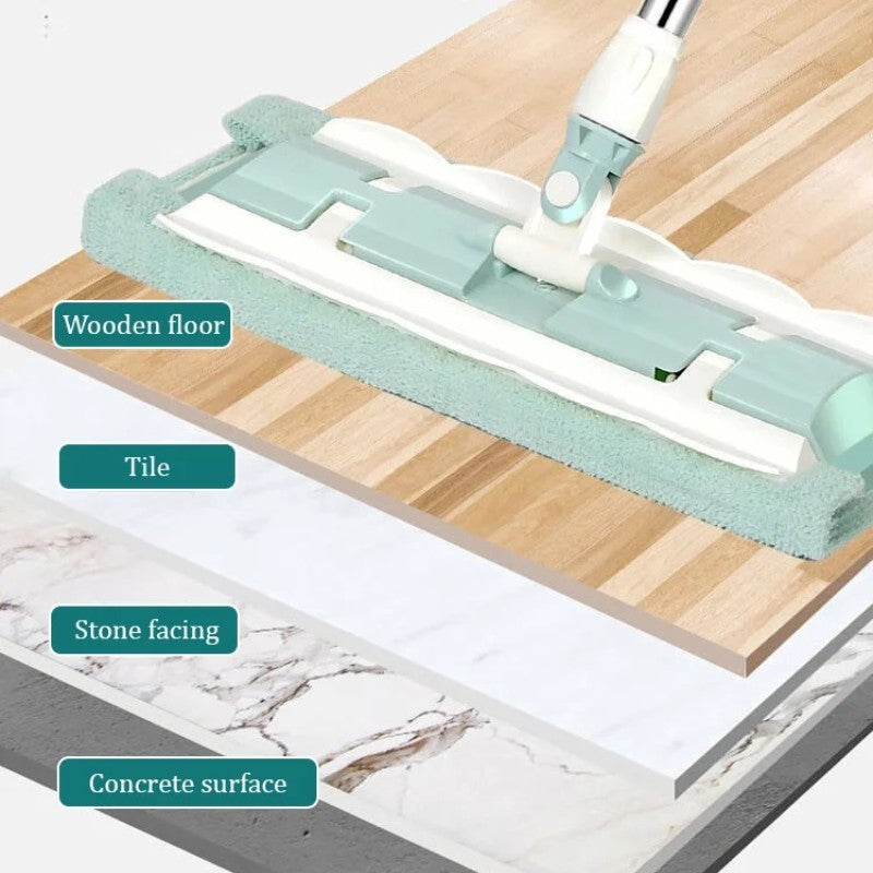 FlexiClean Bodenwischer mit Teleskopstiel & Mikrofaser | Karnz