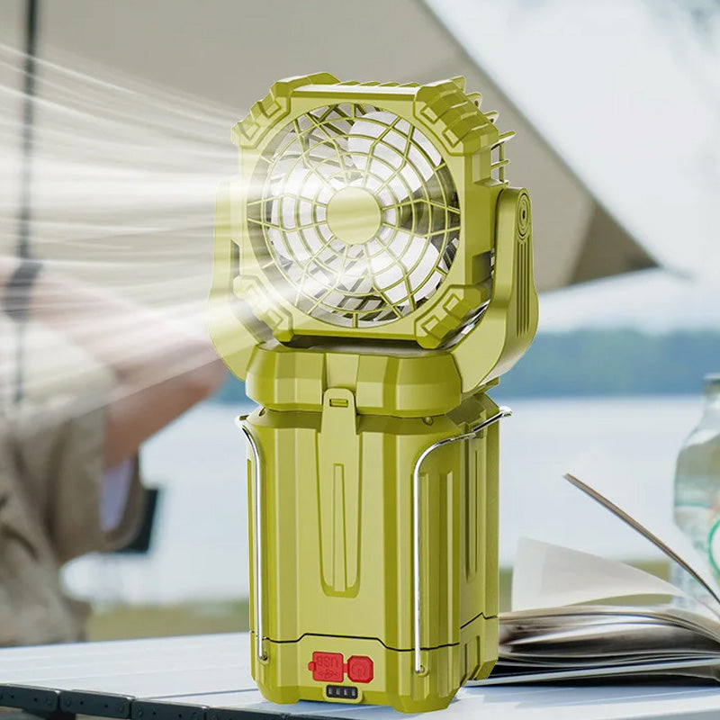 Solar LED Starke Licht Außen Ventilator Laterne | Karnz