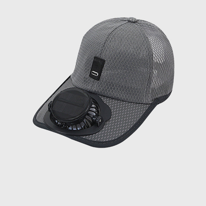 Atmungsaktive Baseballmütze mit Solarventilator | Karnz