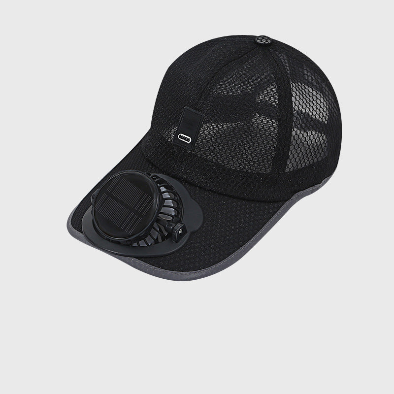 Atmungsaktive Baseballmütze mit Solarventilator | Karnz