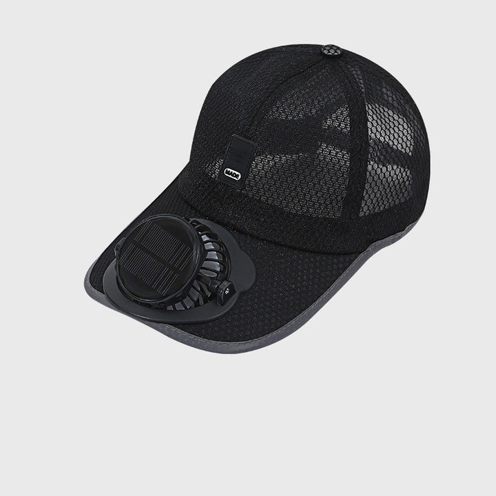 Atmungsaktive Baseballmütze mit Solarventilator | Karnz