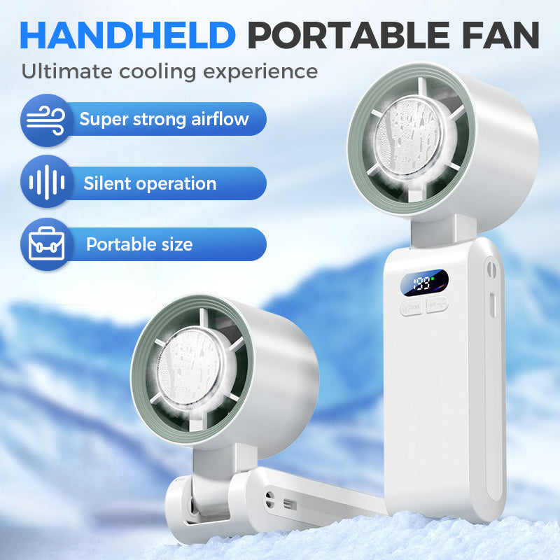 Handheld tragbarer Ventilator mit Eis Kühlgerät | Karnz