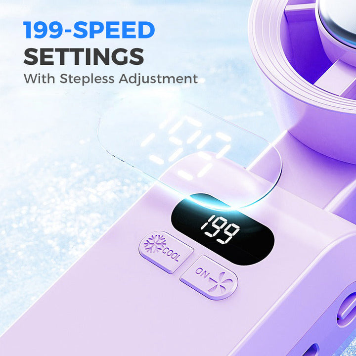 Handheld tragbarer Ventilator mit Eis Kühlgerät | Karnz