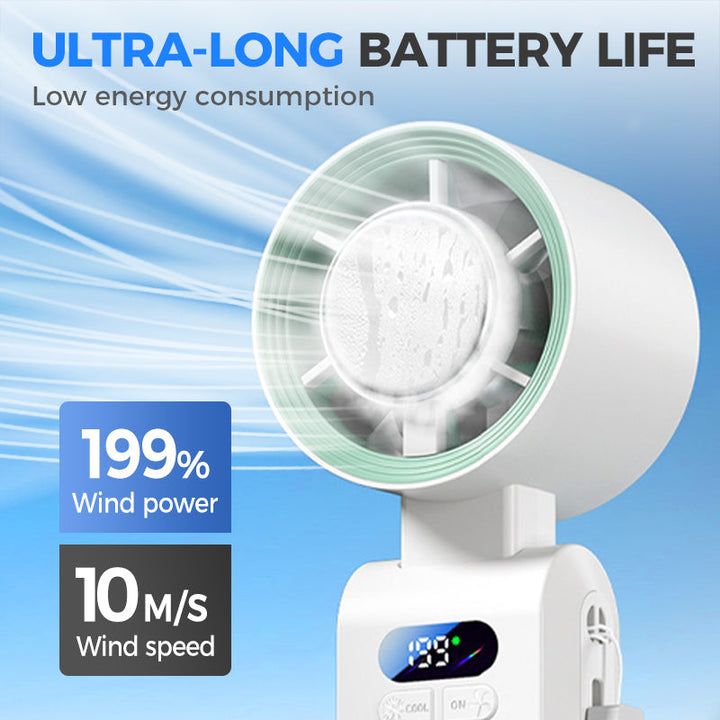 Handheld tragbarer Ventilator mit Eis Kühlgerät | Karnz