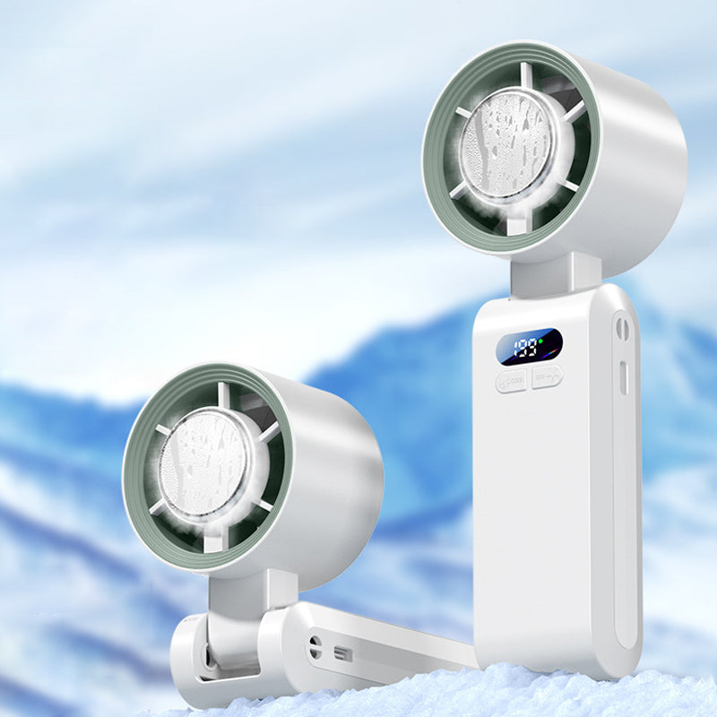 Handheld tragbarer Ventilator mit Eis Kühlgerät | Karnz