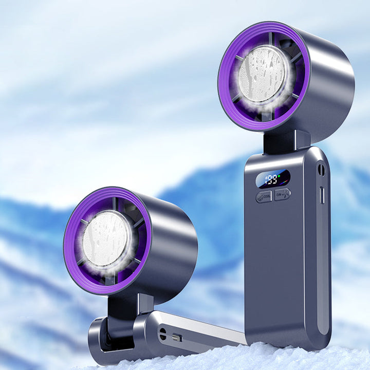 Handheld tragbarer Ventilator mit Eis Kühlgerät | Karnz