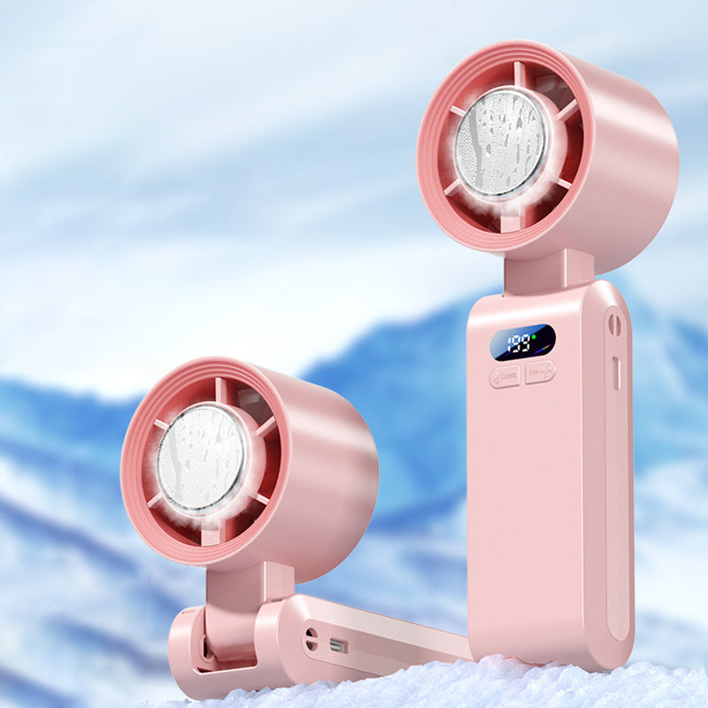 Handheld tragbarer Ventilator mit Eis Kühlgerät | Karnz
