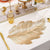 Gold Leaf Luxus Platzdeckchen – 3D Elegante Tischmatte aus PVC | Karnz