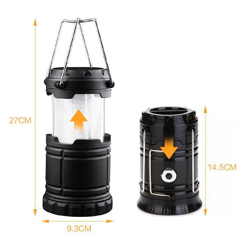 3-in-1 LED Campinglaterne mit Flackerflamme | Karnz