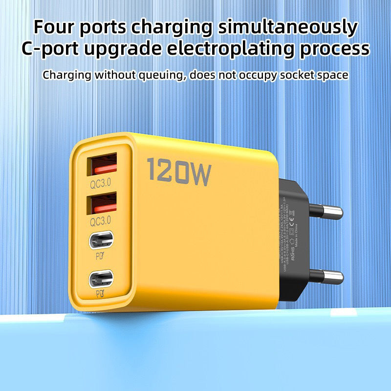 120W USB-Schnellladegerät mit 4 Ports | Karnz