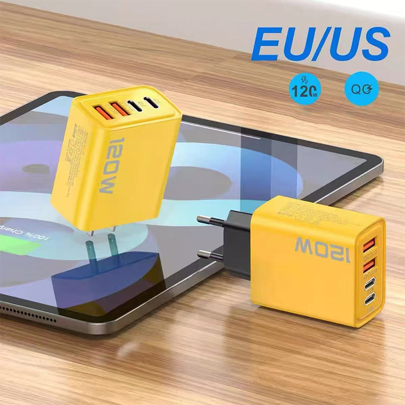 120W USB-Schnellladegerät mit 4 Ports | Karnz