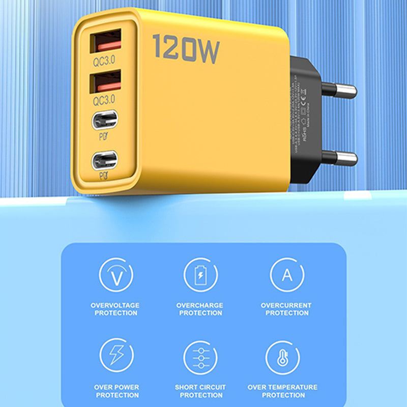 120W USB-Schnellladegerät mit 4 Ports | Karnz