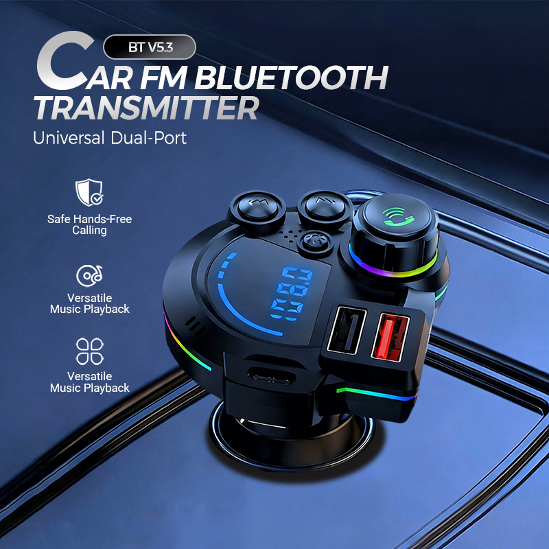 Auto FM-Transmitter Bluetooth 5.3 Dual-USB | Karnz