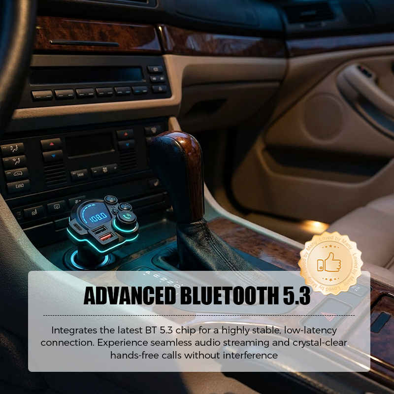 Auto FM-Transmitter Bluetooth 5.3 Dual-USB | Karnz