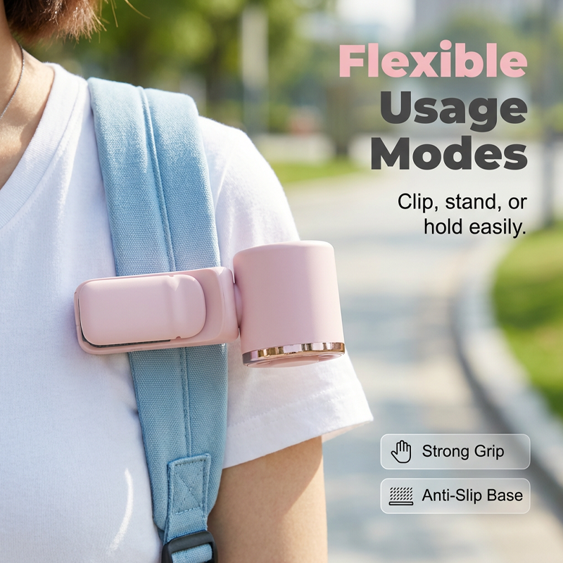 Tragbarer Clip-on Ventilator mit LED-Anzeige | Karnz