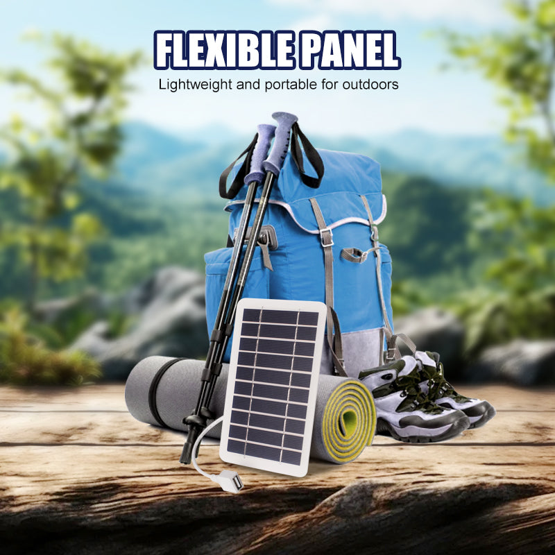 Flexibles Solarpanel 2W 5V mit USB-Ausgang | Karnz