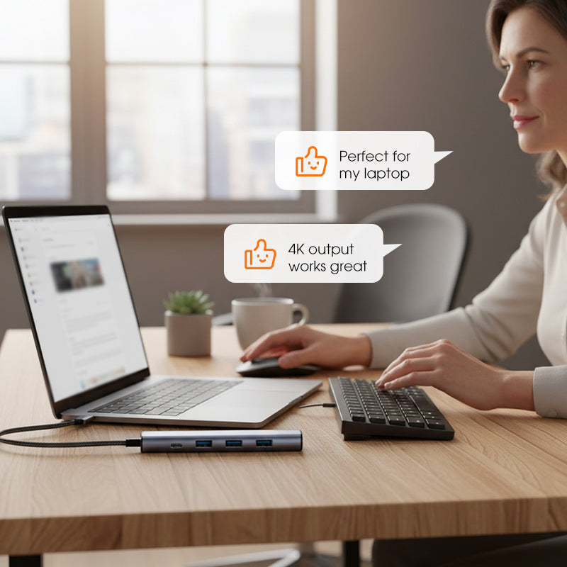 5-in-1 USB-C Hub mit 4K HDMI-Ausgang | Karnz
