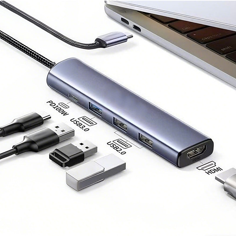 5-in-1 USB-C Hub mit 4K HDMI-Ausgang | Karnz