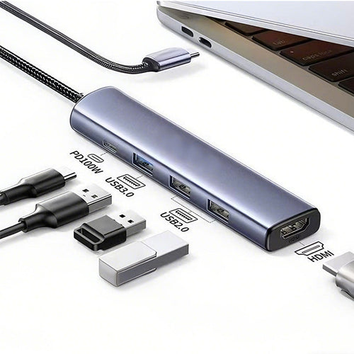 5-in-1 USB-C Hub mit 4K HDMI-Ausgang | Karnz