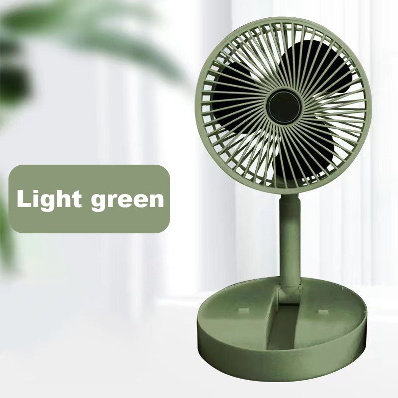 Wiederaufladbarer, faltbarer USB-Teleskopventilator – leise, 180° einstellbar, 4 Geschwindigkeitsstufen, tragbar ✨ | Karnz