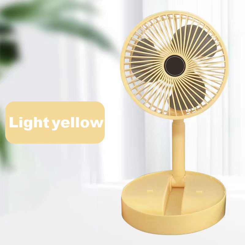 Wiederaufladbarer, faltbarer USB-Teleskopventilator – leise, 180° einstellbar, 4 Geschwindigkeitsstufen, tragbar ✨ | Karnz