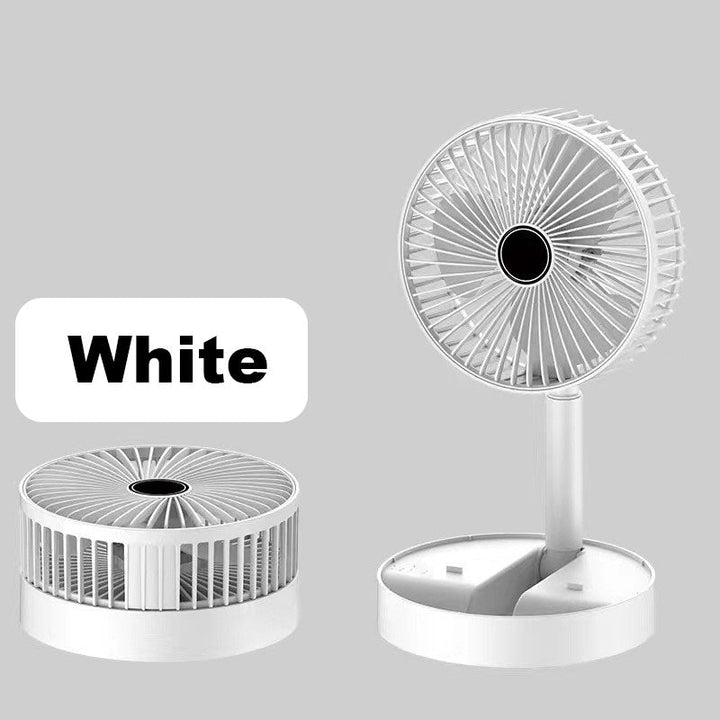 Wiederaufladbarer, faltbarer USB-Teleskopventilator – leise, 180° einstellbar, 4 Geschwindigkeitsstufen, tragbar ✨ | Karnz