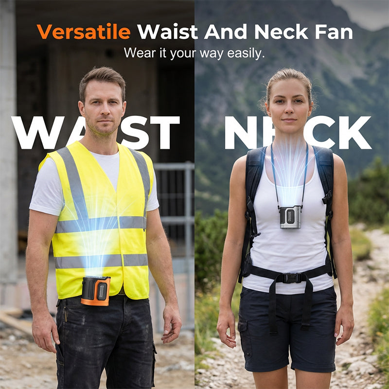 Transportabler Auto Clip-On Ventilator mit LED-Display | Karnz