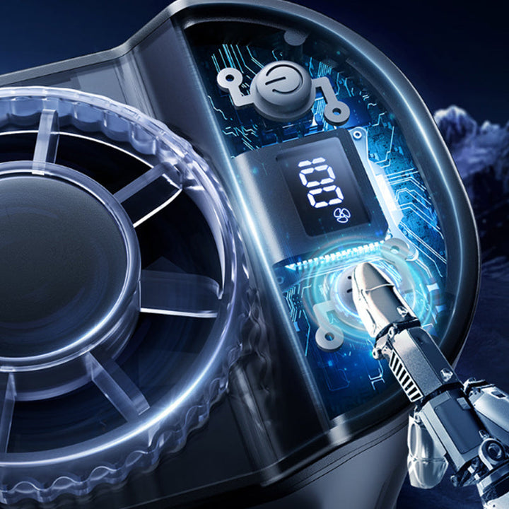 Transportabler Auto Clip-On Ventilator mit LED-Display | Karnz