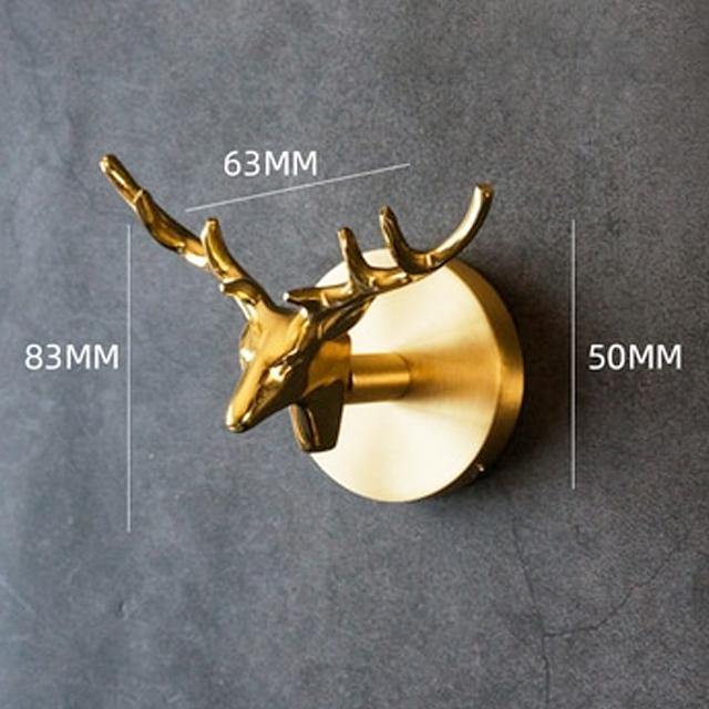 Goldene Messingwandhaken – Handgefertigte Tierdesigns für stylische Wanddekoration | Karnz