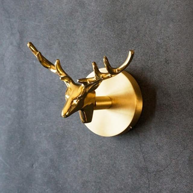 Goldene Messingwandhaken – Handgefertigte Tierdesigns für stylische Wanddekoration | Karnz