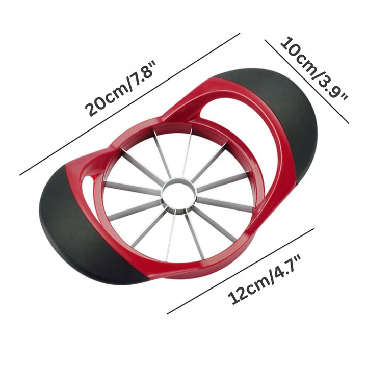Edelstahl Apfel Schneider 8-Klingen Extra-Großer Entkerner und Divider | Karnz