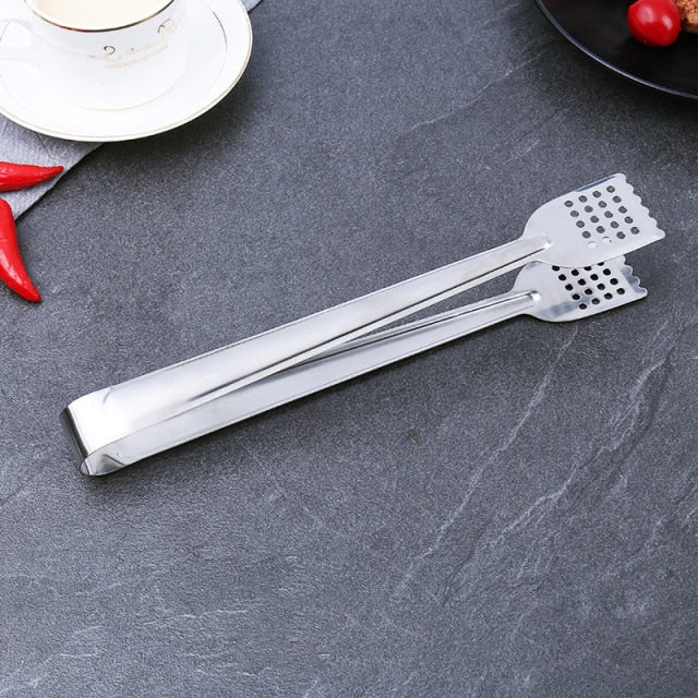 Edelstahl BBQ Lebensmittelzangen Anti-Hitze Brotclip Pastry Clamp Zange | Karnz