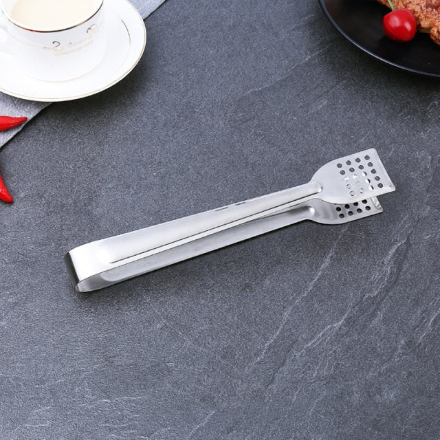 Edelstahl BBQ Lebensmittelzangen Anti-Hitze Brotclip Pastry Clamp Zange | Karnz