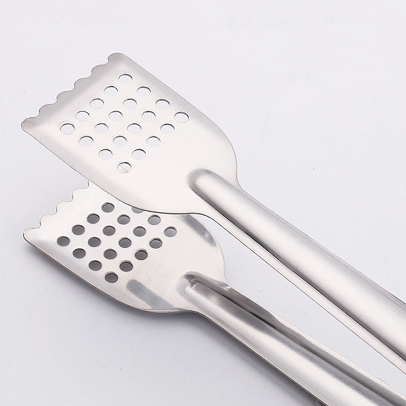 Edelstahl BBQ Lebensmittelzangen Anti-Hitze Brotclip Pastry Clamp Zange | Karnz