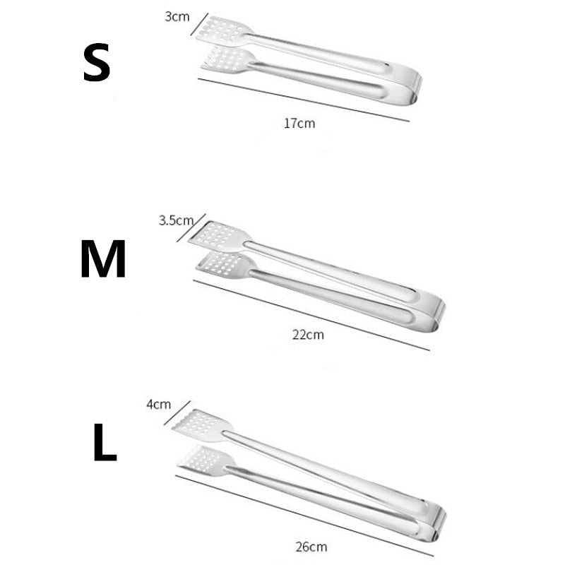Edelstahl BBQ Lebensmittelzangen Anti-Hitze Brotclip Pastry Clamp Zange | Karnz