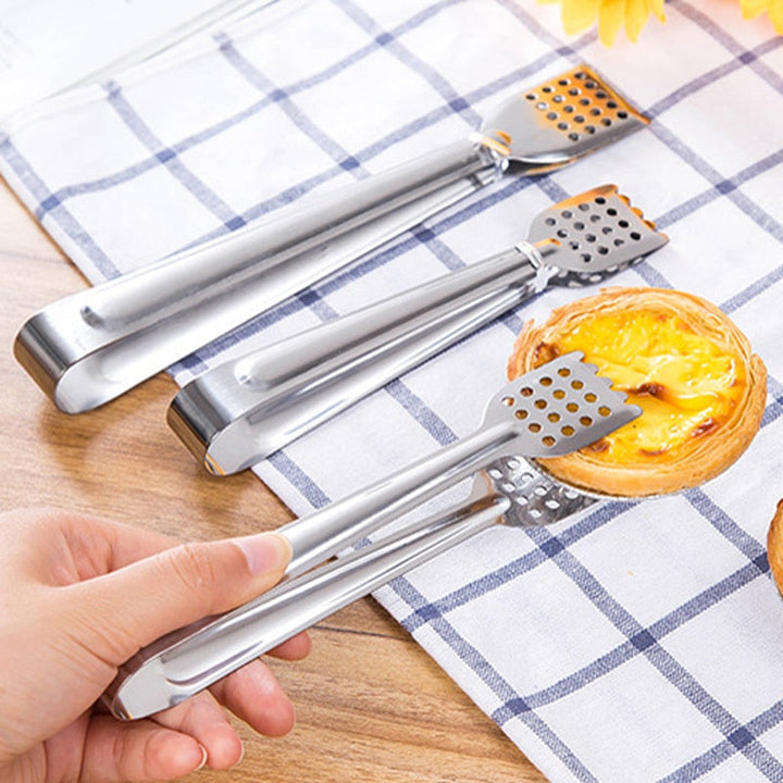 Edelstahl BBQ Lebensmittelzangen Anti-Hitze Brotclip Pastry Clamp Zange | Karnz