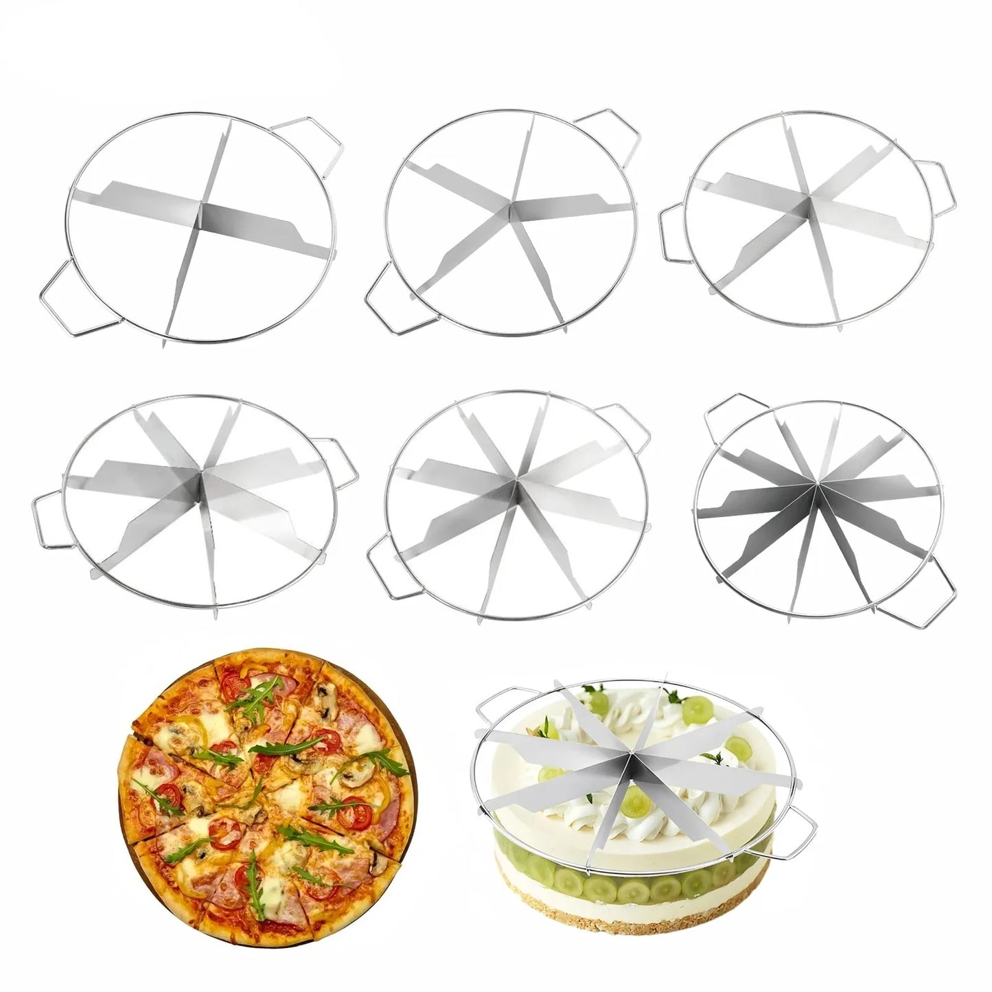 Edelstahl Kuchen Schneider und Schneider Verstellbarer Gebäck Portionen Marker | Karnz