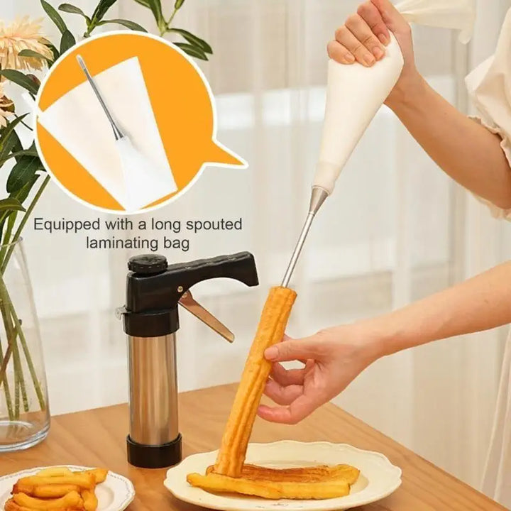 Edelstahl Churro Maker Kekspress und Tortendekorationswerkzeug | Karnz