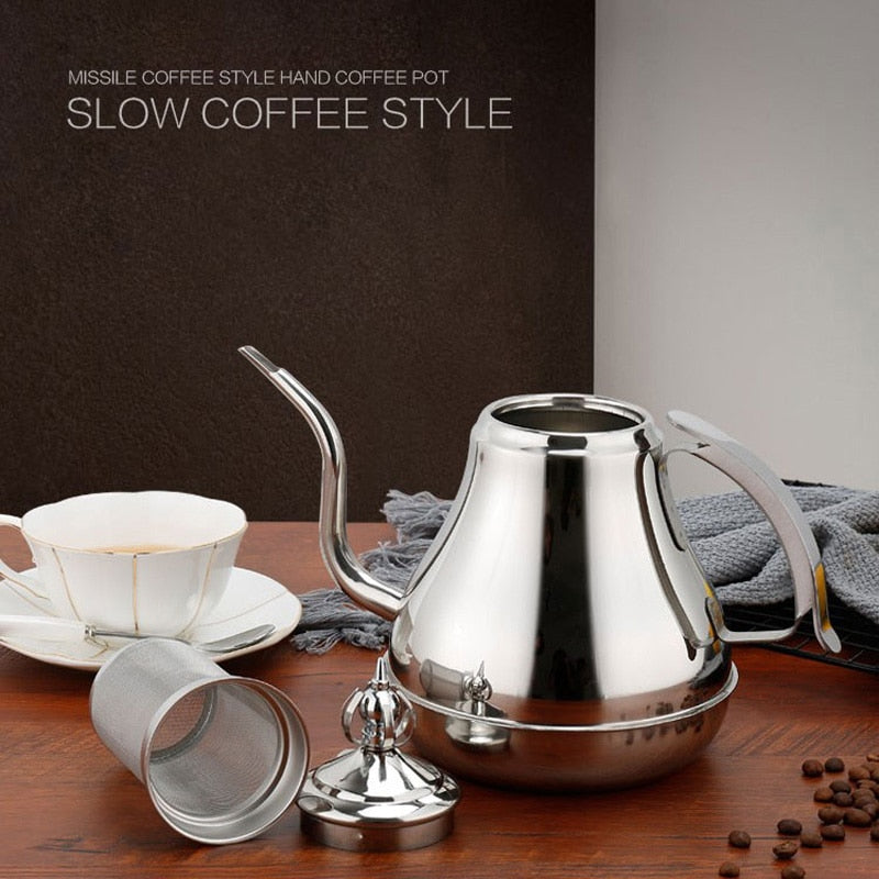 Edelstahl Kaffee Tropfkanne Gooseneck Kessel Tea Maker Mit Filter | Karnz