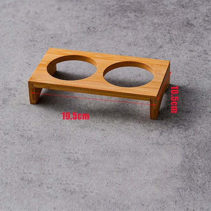 Edelstahl Dip Schalen auf Bambus Serviertablett Set | Karnz