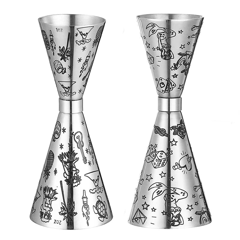 Edelstahl Jigger Cocktail Jigger Bar Messbecher Bar Werkzeuge Bar Zubehör | Karnz