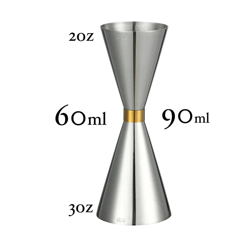 Edelstahl Jigger Cocktail Jigger Bar Messbecher Bar Werkzeuge Bar Zubehör | Karnz