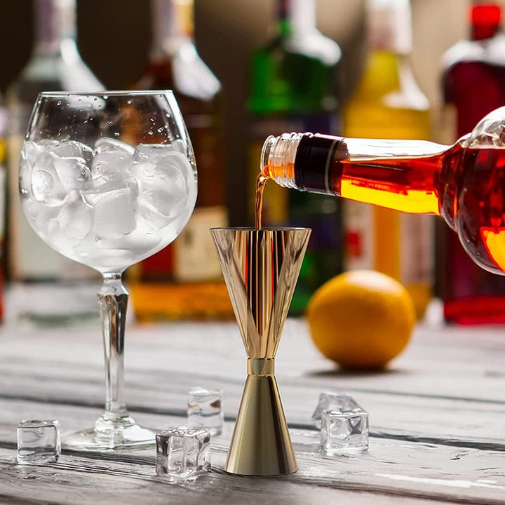 Edelstahl Jigger Cocktail-Maßnahmen Barwerkzeuge Barzubehör | Karnz