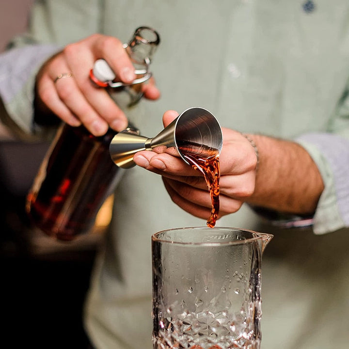 Edelstahl Jigger Cocktail-Maßnahmen Barwerkzeuge Barzubehör | Karnz