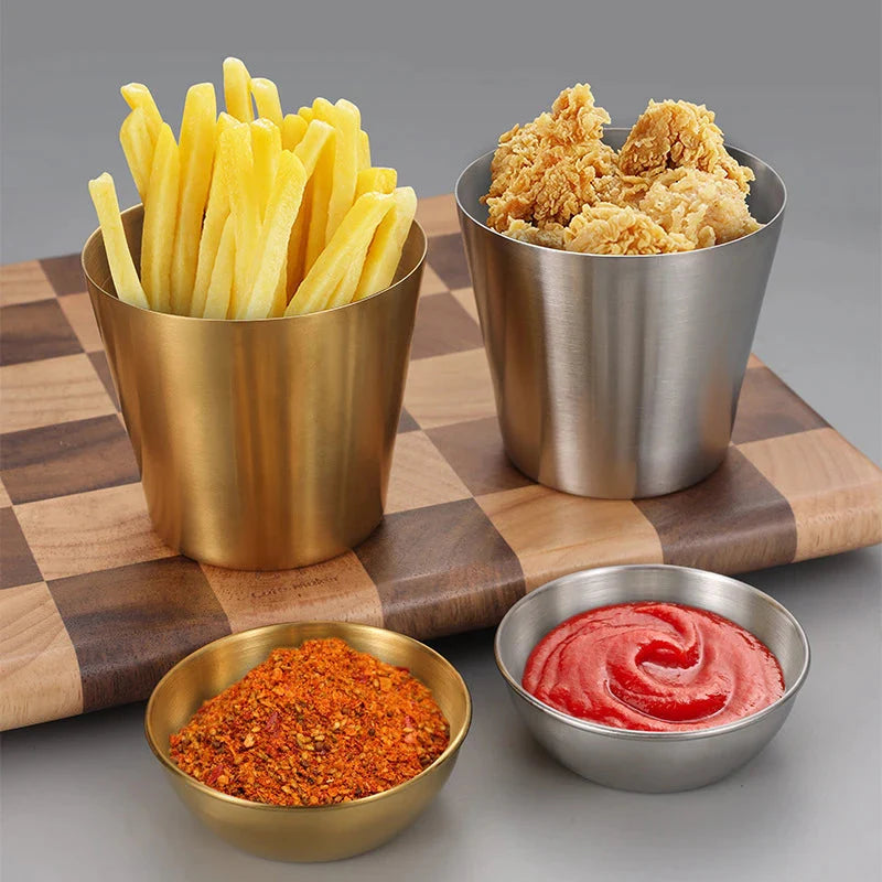 Edelstahl Küchen Dip-Sauce Schüssel Gewürzschale | Karnz
