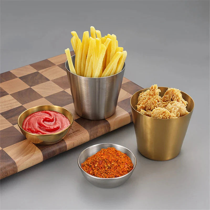 Edelstahl Küchen Dip-Sauce Schüssel Gewürzschale | Karnz
