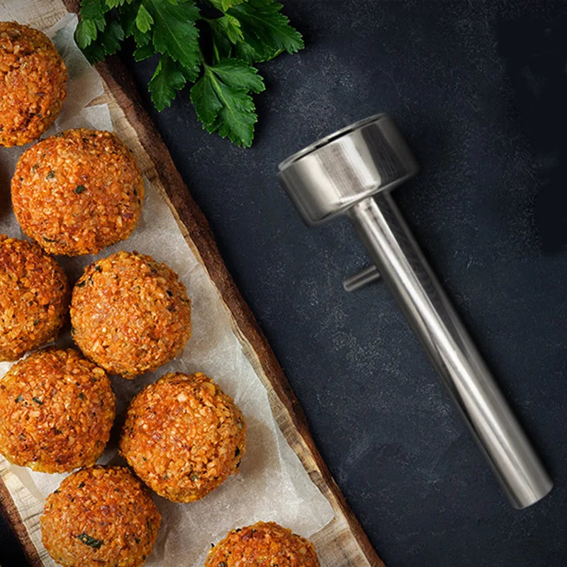 Edelstahl Antihaft-Fleischbällchenmacher Falafel-Ball-Schaufelformer | Karnz