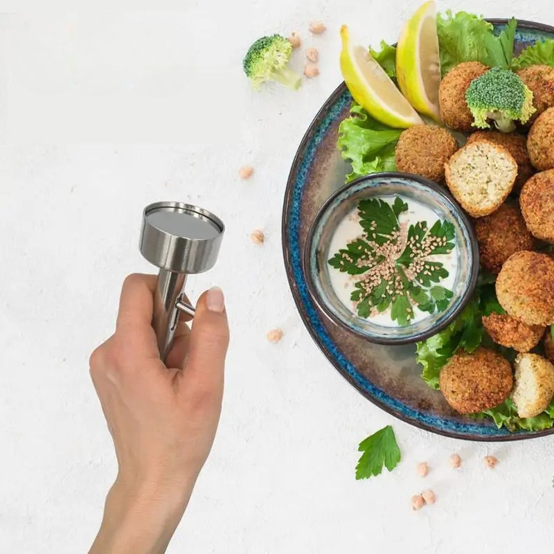 Edelstahl Antihaft-Fleischbällchenmacher Falafel-Ball-Schaufelformer | Karnz